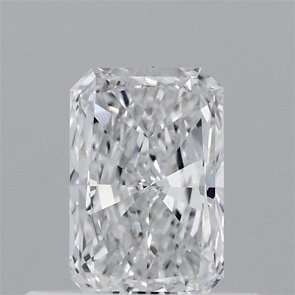 0.46 Carat Radiant Lab Grown Diamond, Very Good Polish, D Color, VVS1 Clarity