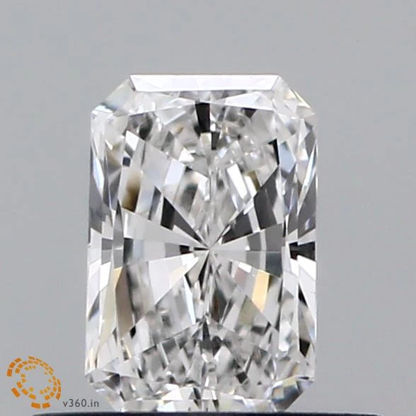 0.46 Carat Radiant Lab Grown Diamond, Very Good Polish, E Color, VS1 Clarity