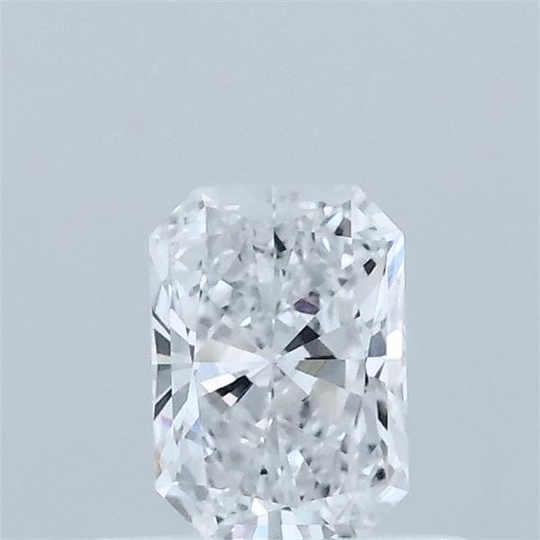 0.51 Carat Radiant Lab Grown Diamond, Very Good Polish, D Color, VVS2 Clarity