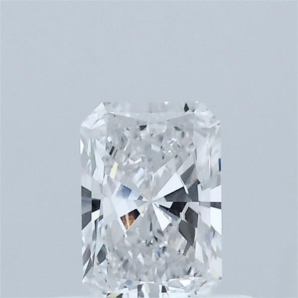 0.52 Carat Radiant Lab Grown Diamond, Very Good Polish, D Color, VVS2 Clarity
