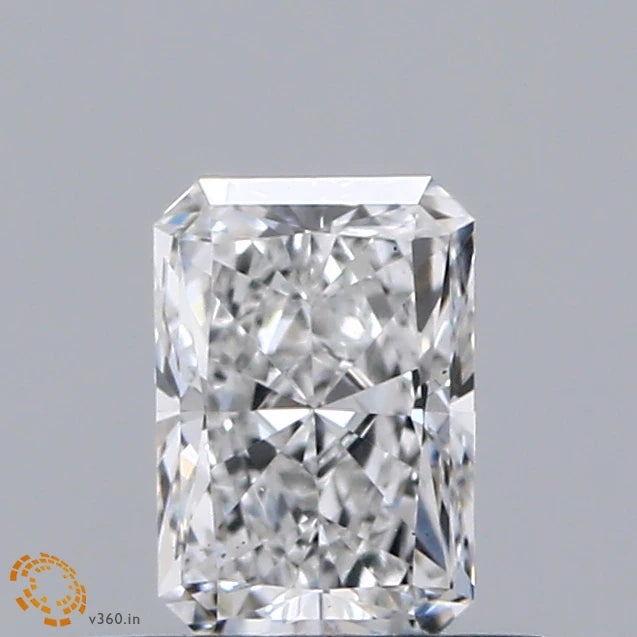 0.52 Carat Radiant Lab Grown Diamond, Very Good Polish, E Color, VS1 Clarity