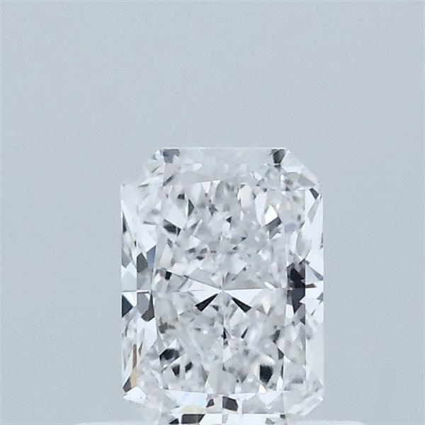 0.53 Carat Radiant Lab Grown Diamond, Very Good Polish, D Color, VS1 Clarity