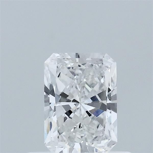 0.55 Carat Radiant Lab Grown Diamond, Very Good Polish, D Color, VVS2 Clarity