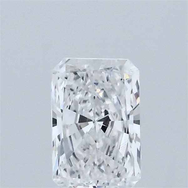 0.56 Carat Radiant Lab Grown Diamond, Excellent Polish, D Color, VVS2 Clarity