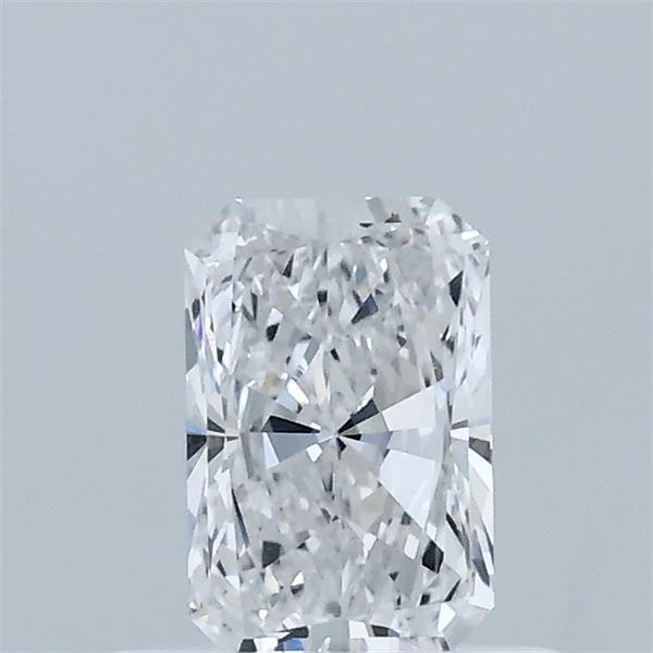 0.56 Carat Radiant Lab Grown Diamond, Very Good Polish, D Color, VVS2 Clarity
