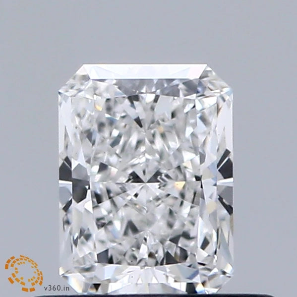 0.59 Carat Radiant Lab Grown Diamond, Very Good Polish, D Color, VS1 Clarity