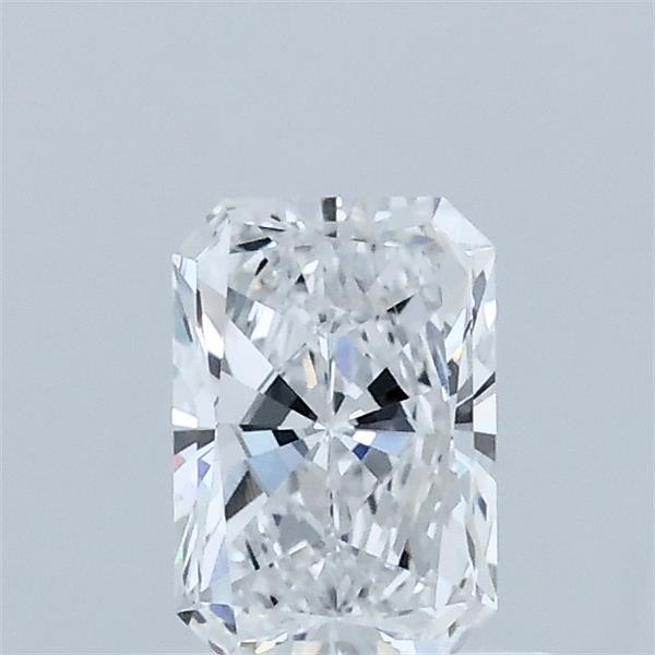 0.59 Carat Radiant Lab Grown Diamond, Very Good Polish, D Color, VVS2 Clarity