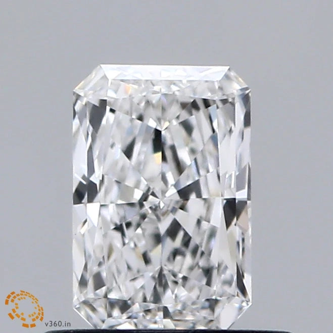 0.63 Carat Radiant Lab Grown Diamond, Very Good Polish, E Color, VVS2 Clarity