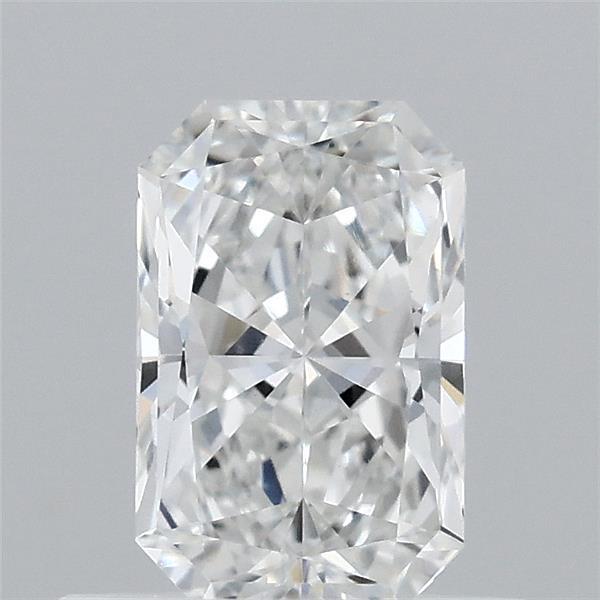 0.63 Carat Radiant Lab Grown Diamond, Very Good Polish, E Color, VVS2 Clarity
