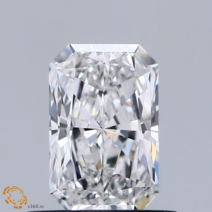 0.64 Carat Radiant Lab Grown Diamond, Very Good Polish, E Color, VS1 Clarity
