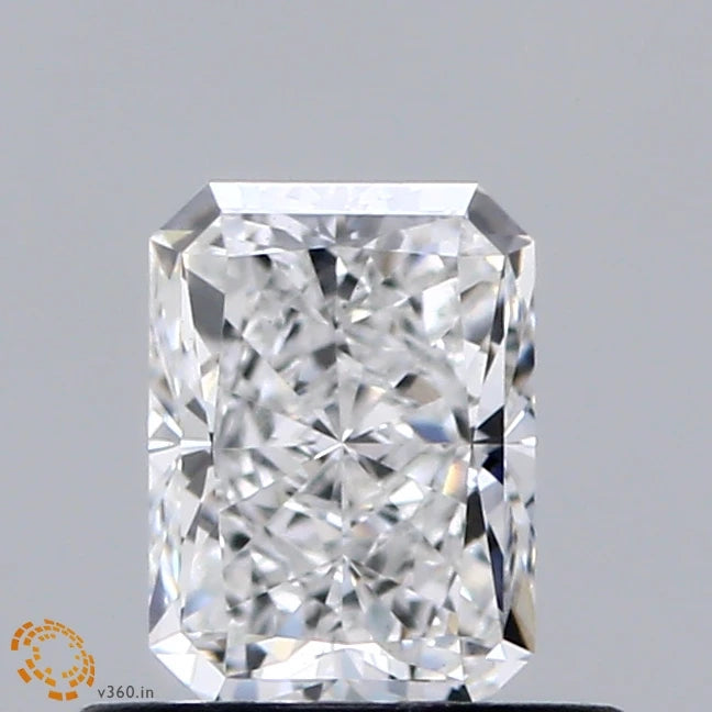 0.65 Carat Radiant Lab Grown Diamond, Very Good Polish, D Color, VS1 Clarity