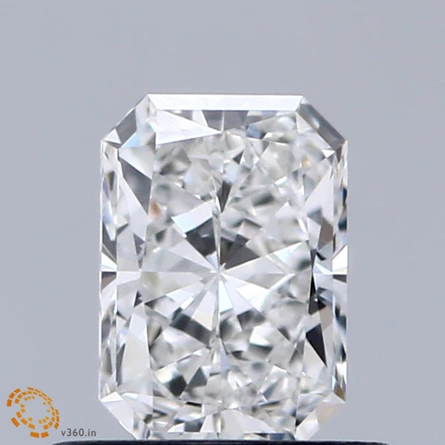 0.66 Carat Radiant Lab Grown Diamond, Very Good Polish, E Color, VVS2 Clarity