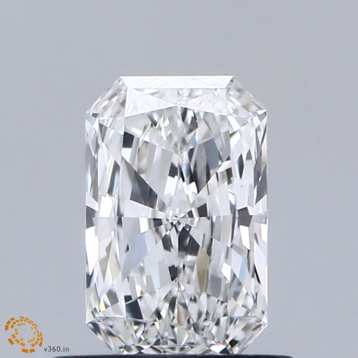 0.67 Carat Radiant Lab Grown Diamond, Very Good Polish, E Color, VVS2 Clarity