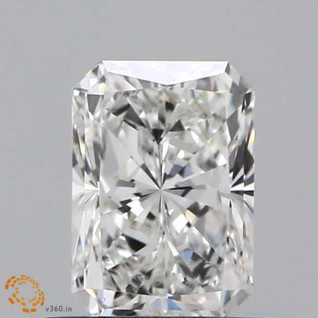 0.67 Carat Radiant Lab Grown Diamond, Very Good Polish, F Color, VVS2 Clarity