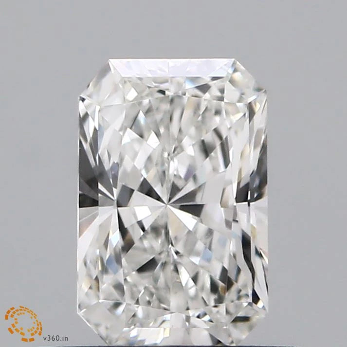 0.69 Carat Radiant Lab Grown Diamond, Excellent Polish, G Color, VS1 Clarity