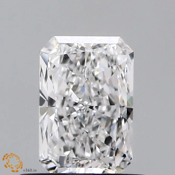 0.69 Carat Radiant Lab Grown Diamond, Very Good Polish, E Color, VS1 Clarity