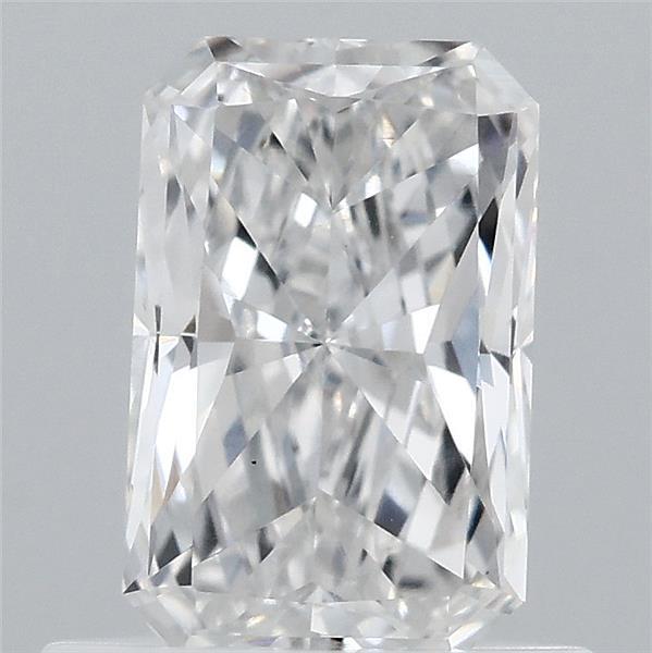 0.69 Carat Radiant Lab Grown Diamond, Very Good Polish, E Color, VS1 Clarity