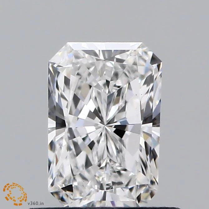 0.70 Carat Radiant Lab Grown Diamond, Very Good Polish, E Color, VS1 Clarity