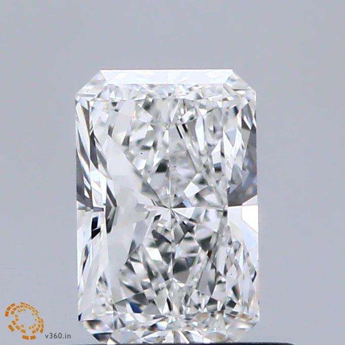 0.71 Carat Radiant Lab Grown Diamond, Very Good Polish, E Color, VS1 Clarity