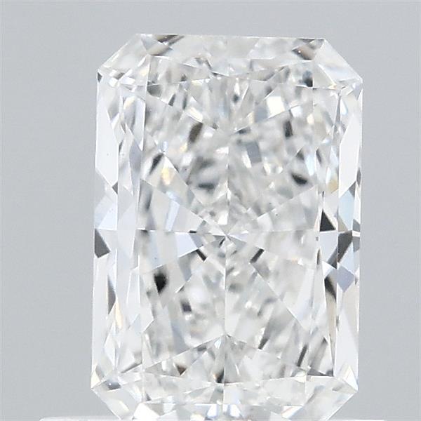 0.72 Carat Radiant Lab Grown Diamond, Very Good Polish, E Color, VS1 Clarity
