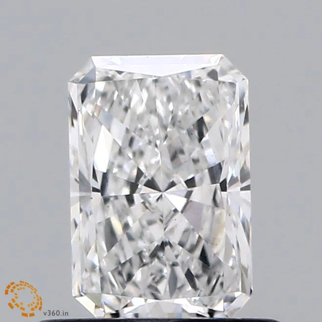 0.73 Carat Radiant Lab Grown Diamond, Very Good Polish, E Color, VS1 Clarity