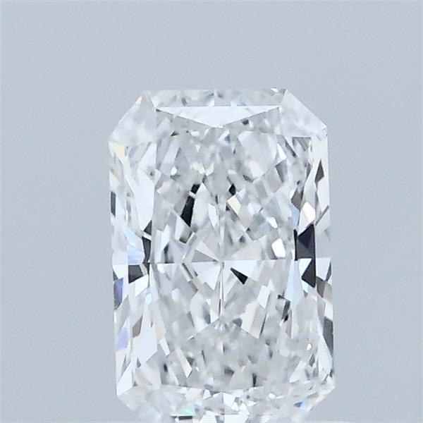 0.74 Carat Radiant Lab Grown Diamond, Very Good Polish, D Color, VVS2 Clarity