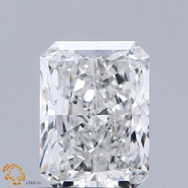 0.74 Carat Radiant Lab Grown Diamond, Very Good Polish, E Color, VS1 Clarity