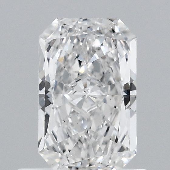0.75 Carat Radiant Lab Grown Diamond, Excellent Polish, E Color, VS1 Clarity