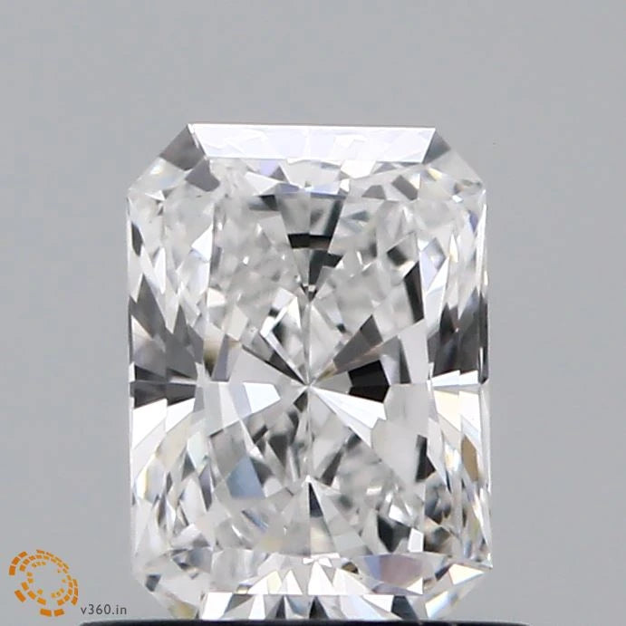 0.79 Carat Radiant Lab Grown Diamond, Very Good Polish, E Color, VS1 Clarity