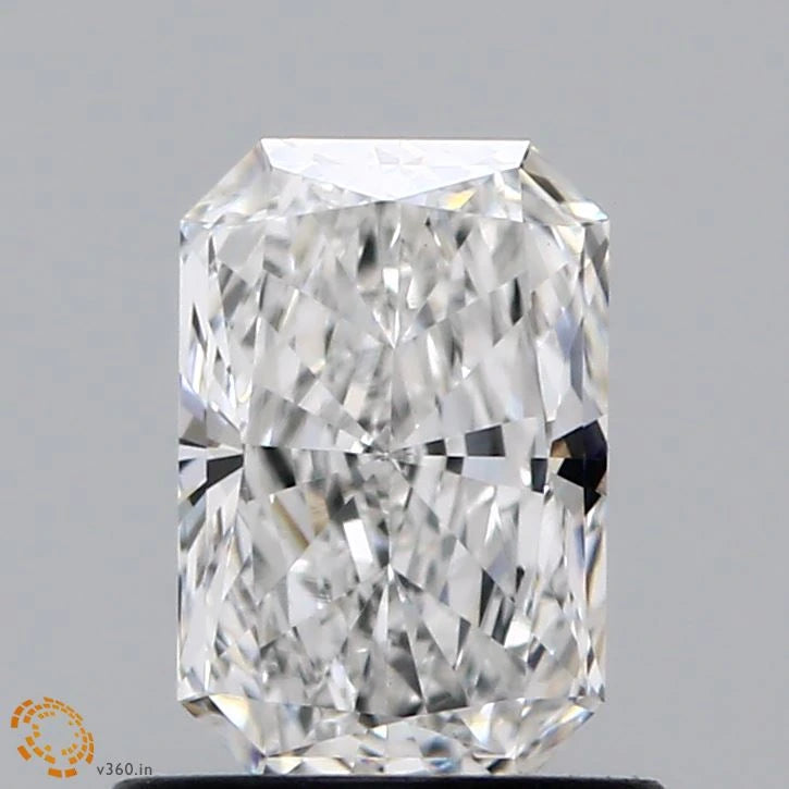 0.80 Carat Radiant Lab Grown Diamond, Very Good Polish, E Color, VS1 Clarity