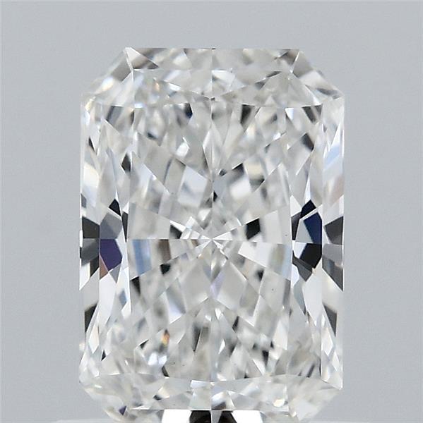 0.89 Carat Radiant Lab Grown Diamond, Excellent Polish, F Color, VS1 Clarity
