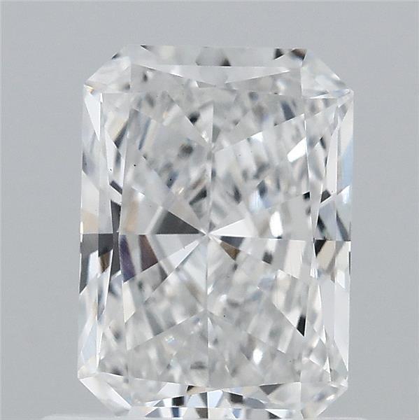 0.89 Carat Radiant Lab Grown Diamond, Very Good Polish, E Color, VS1 Clarity