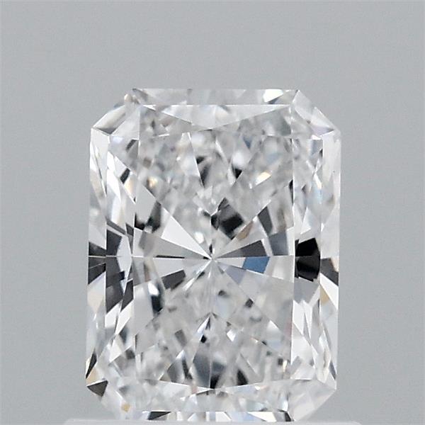 0.91 Carat Radiant Lab Grown Diamond, Excellent Polish, D Color, VS1 Clarity