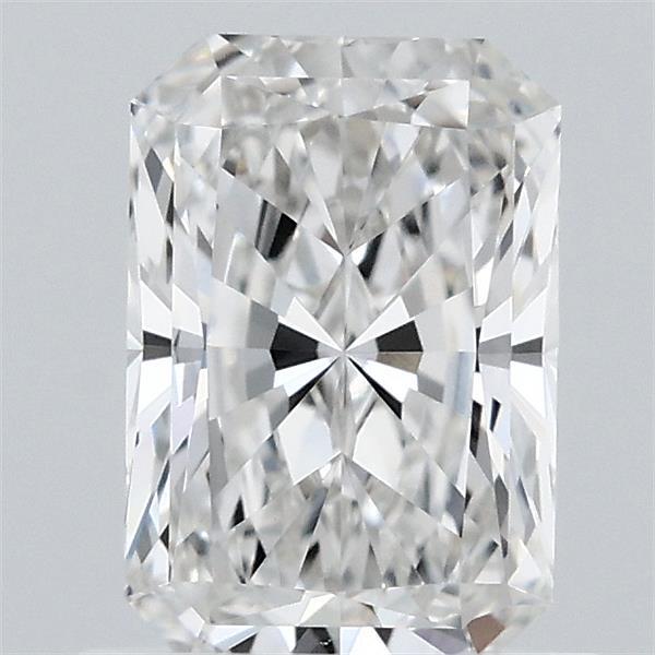 0.91 Carat Radiant Lab Grown Diamond, Excellent Polish, F Color, VVS2 Clarity