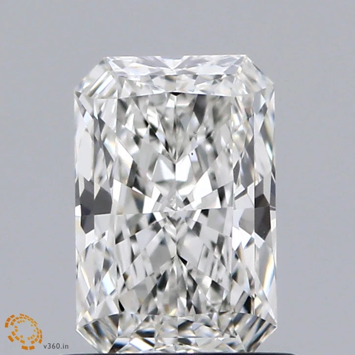 0.92 Carat Radiant Lab Grown Diamond, Excellent Polish, F Color, VS1 Clarity