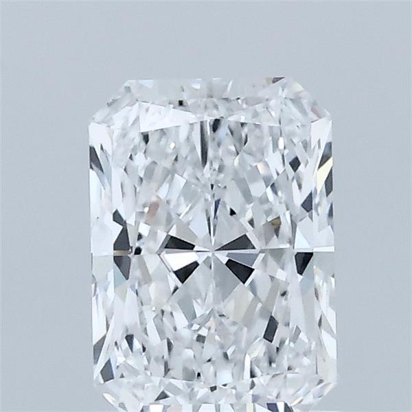 1.00 Carat Radiant Lab Grown Diamond, Excellent Polish, D Color, VVS2 Clarity