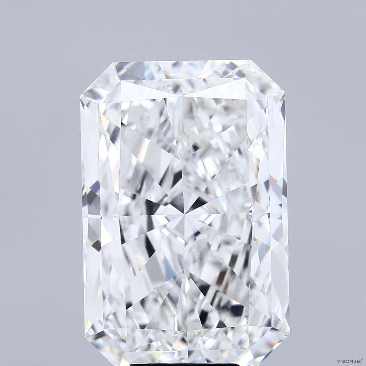 10.23 Carat Radiant Lab Grown Diamond, Excellent Polish, F Color, VVS2 Clarity