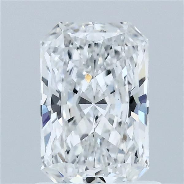 1.04 Carat Radiant Lab Grown Diamond, Excellent Polish, E Color, VVS2 Clarity