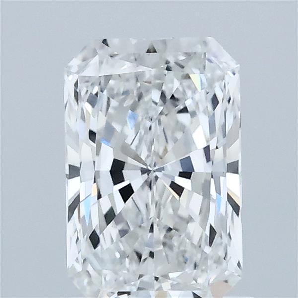 1.06 Carat Radiant Lab Grown Diamond, Excellent Polish, D Color, IF Clarity