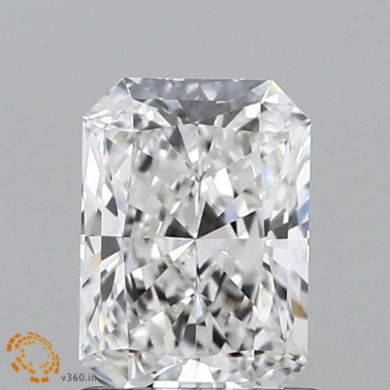 1.10 Carat Radiant Lab Grown Diamond, Excellent Polish, E Color, VVS2 Clarity