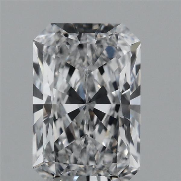 1.17 Carat Radiant Lab Grown Diamond, Excellent Polish, D Color, VVS2 Clarity