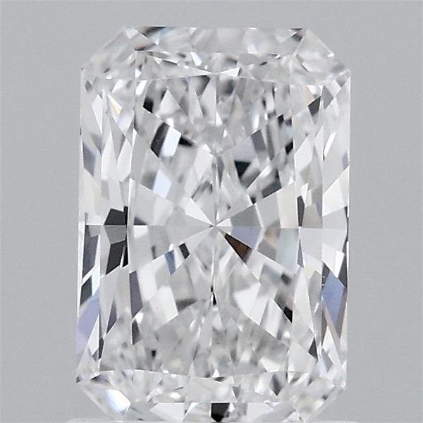 1.29 Carat Radiant Lab Grown Diamond, Excellent Polish, D Color, VVS1 Clarity