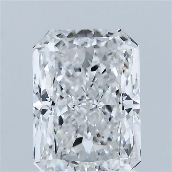 1.41 Carat Radiant Lab Grown Diamond, Excellent Polish, D Color, VS1 Clarity