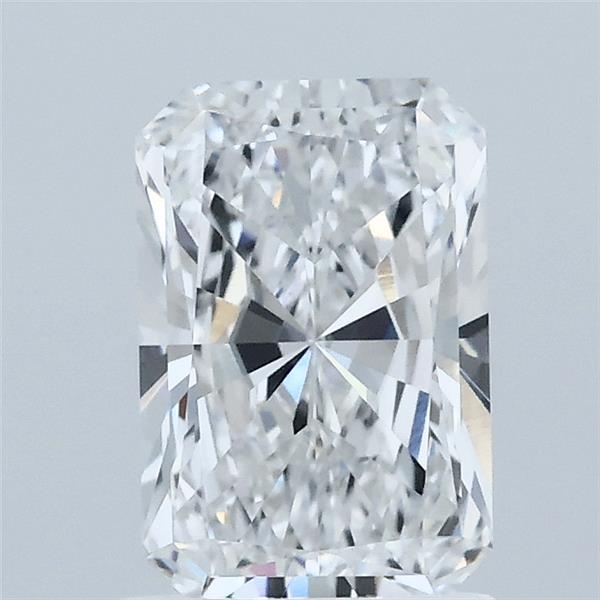 1.43 Carat Radiant Lab Grown Diamond, Excellent Polish, D Color, VVS1 Clarity