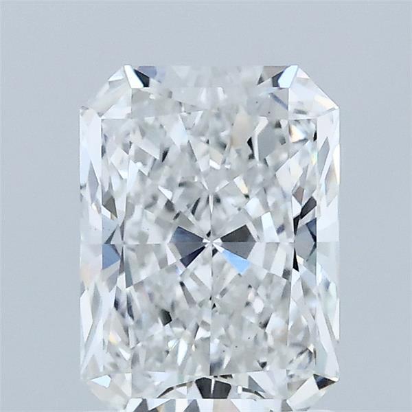 1.44 Carat Radiant Lab Grown Diamond, Excellent Polish, E Color, VS1 Clarity