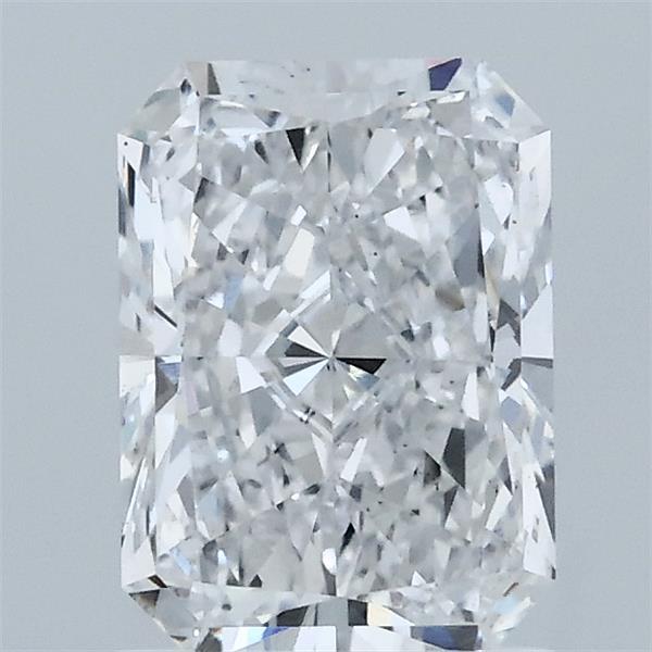 1.50 Carat Radiant Lab Grown Diamond, Excellent Polish, D Color, VS1 Clarity
