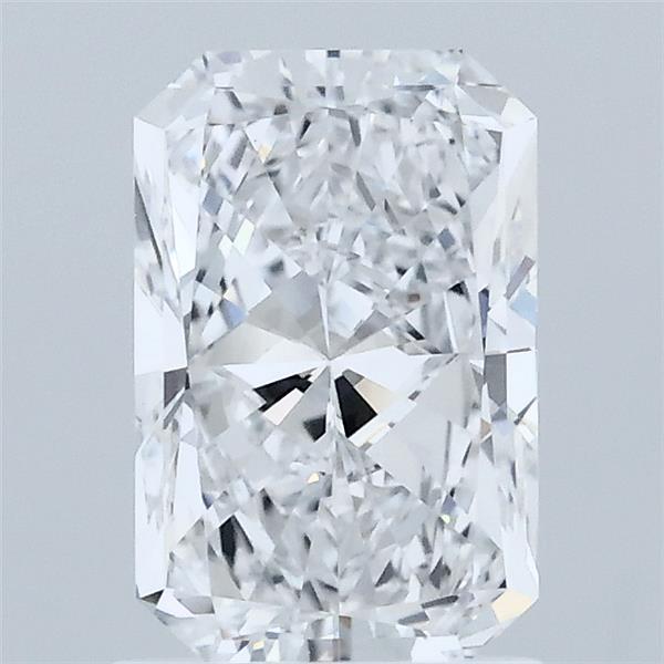 1.50 Carat Radiant Lab Grown Diamond, Excellent Polish, D Color, VS2 Clarity