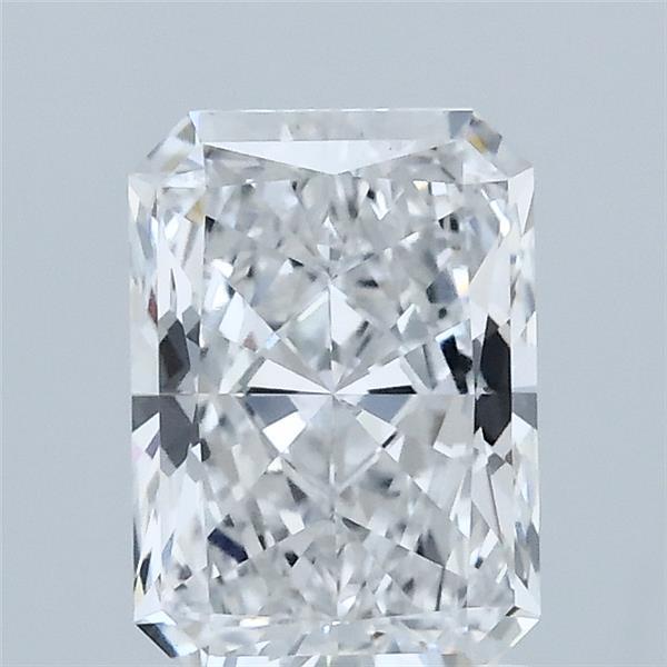 1.50 Carat Radiant Lab Grown Diamond, Excellent Polish, E Color, VS1 Clarity