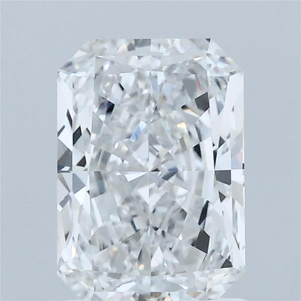 1.50 Carat Radiant Lab Grown Diamond, Excellent Polish, E Color, VS1 Clarity