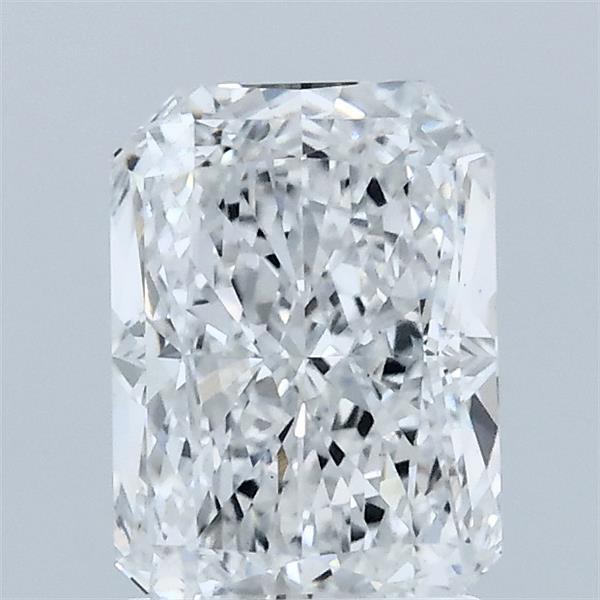1.50 Carat Radiant Lab Grown Diamond, Excellent Polish, E Color, VS1 Clarity